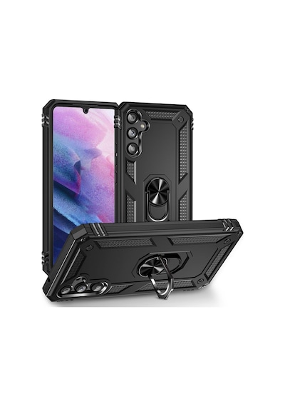 Galaxy A34 Kılıf Zore Vega Yüzüklü Standlı Zırh Kılıf