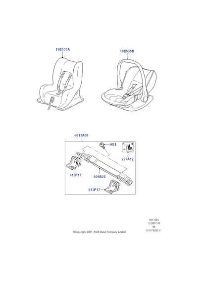 Ford Focus Isofix Çocuk Koltugu Sabitleme Aparati Kiti 1998-2012 301847264