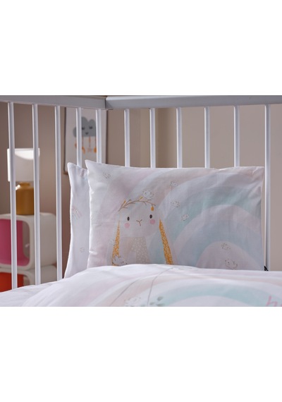Nakışlı Bebek Nevresim Takımı Little Bunny Bebek - Sarı