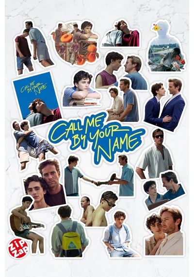 Call Me By Your Name-beni Adınla Çağır Dizi Film Telefon Laptop Bullet Journal Yapışkanlı Folyo Sticker Paketi 20 Adet Çok Renkli