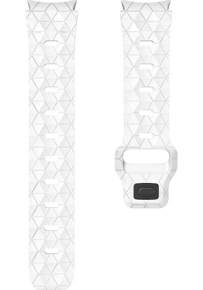 Galaxy Uyumlu Watch 5 40mm Krd-116 20mm Futbol Desenli Spor Tasarımlı Silikon Kordon