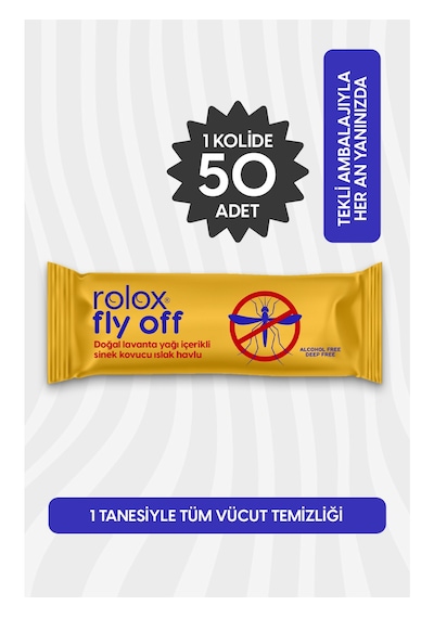 Fly Off - 50 Paket - Sinek Ve Kene Kovucu Islak Havlu