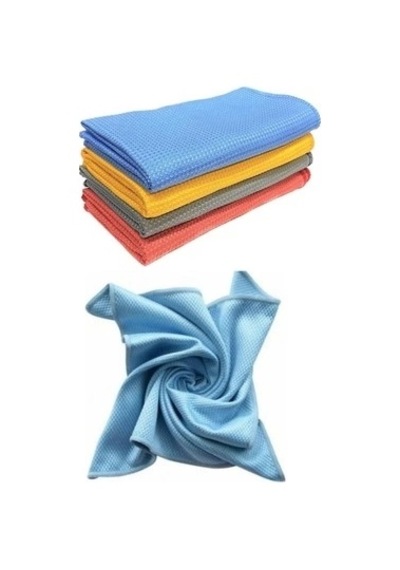 Nivemes Home %100 Microfiber Baklava Desen Cam Bezi Mavi 50 x 70 CM