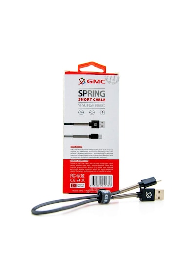 Micro Uç Usb Yaylı Kısa Usb Kablo