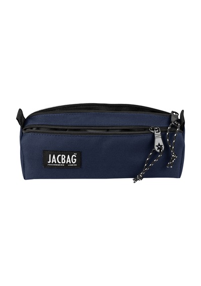 Jacbag Dual Prıme-çift Bölmeli Üçgen Tip Kalem Kutusu Dual Prime-lacivert renkli