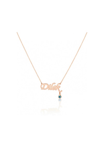 Nazarlıklı İsim Kolye - Rose Rose Gold