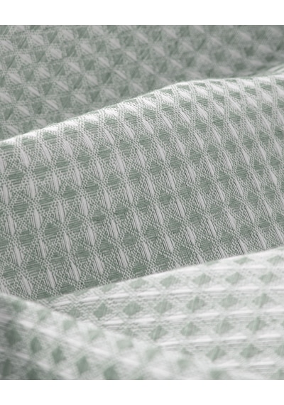 Modern Grid Çift Kişilik Pike 180x220 Cm Yeşil