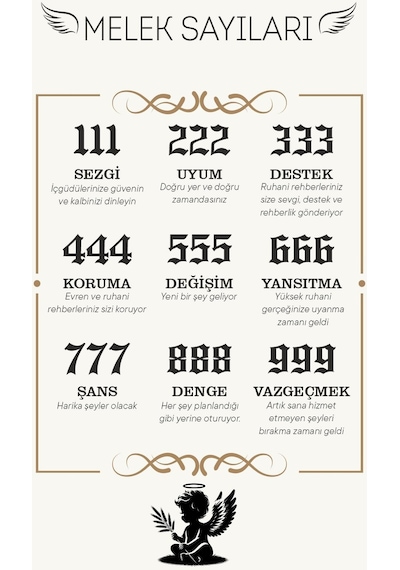 Erdobia Gold 111 Melek Sayısı Gümüş Sezgi Kolyesi N10194