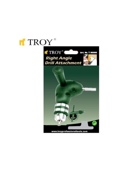 Troy 90000 Açılı Matkap Adaptör Mandrenli Köşe Delme Vidalama Ucu