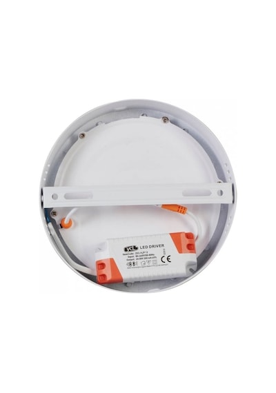 24 W Led Panel - Beyaz Işık 6500k - Beyaz Kasa - Yuvarlak - Sıv Beyaz