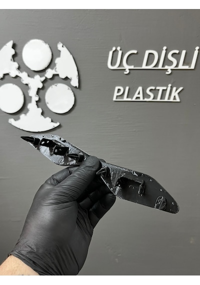 Jetta Glı Far Yıkama Kapağı Sağ Sol Set Siyah 3d Baskı 1 Set