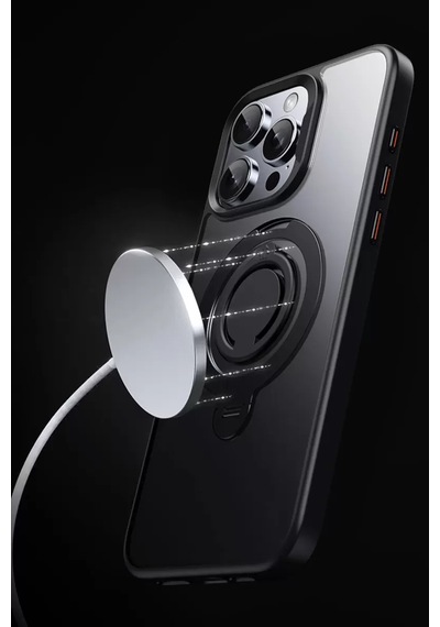 Joko Apple İphone 15 Pro Avatar 360 Dönen Magsafe Kapak - Siyah