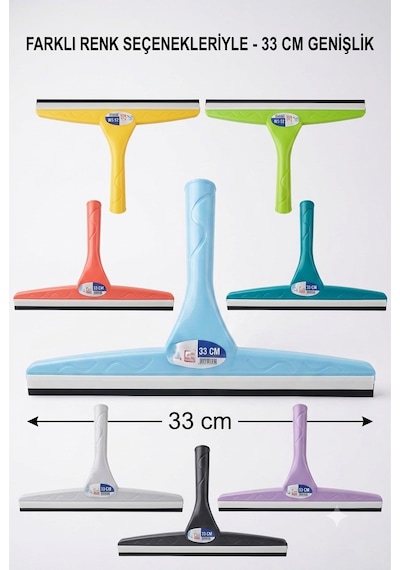 33 Cm Cam Çekçek Camsil Cam Temizleme Aparatı Karışık/Çok Renkli