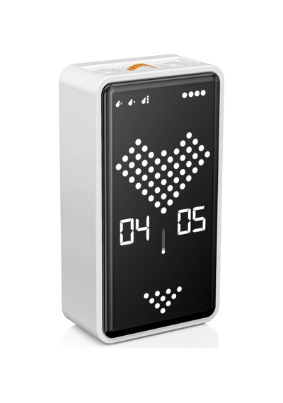 Gt-3 Dijital Kum Saati Pomodoro Zamanlayıcı 1-99 Dk, Led Ekran, Çevir Başlat Yerçekimi Sensörü, Mıknatıslı, Usb-c Şarjlı, Sessiz Ve Alarmlı Mod Beyaz