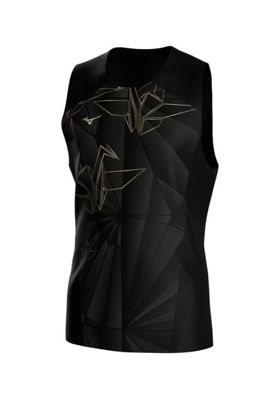 Mizuno Graphic Tank Erkek Kolsuz Tişört Siyah / Desenli Çok Renkli