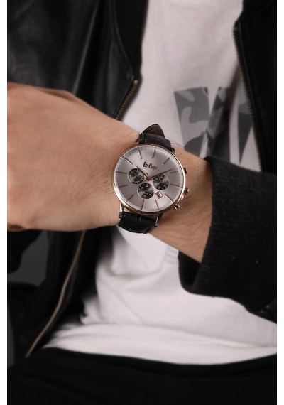 Lee Cooper Lc-18799 Deri Kordon Lacivert Fonksiyonlu&takvimli Erkek Kol Saati Rose Gold