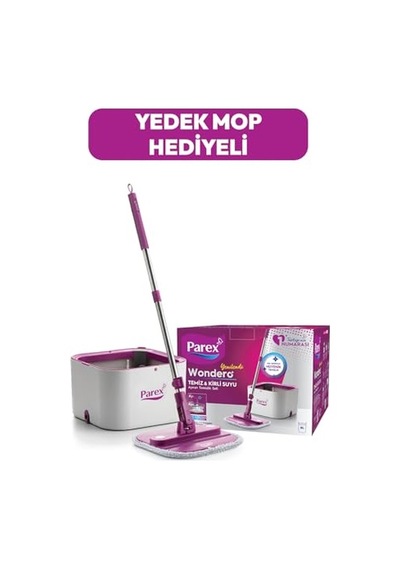 Wondero Otomatik Temizlik Seti Yedek Mop Hediyeli Açık Bej
