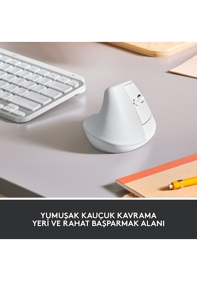 Logitech Lift Sessiz Kablosuz Ergonomik Dikey Mouse