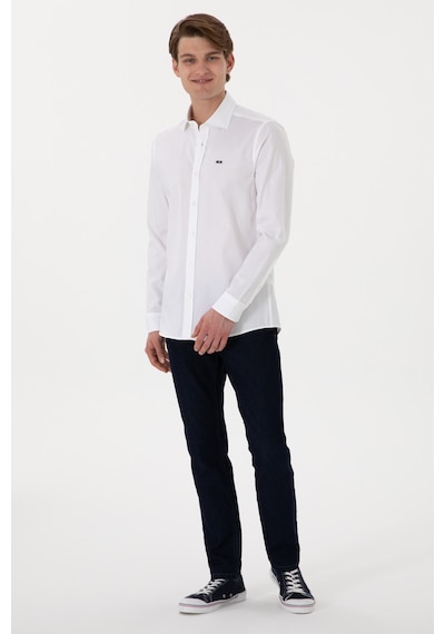 U.s. Polo Assn. Erkek Beyaz Gömlek Basic 50298004-vr013 Beyaz