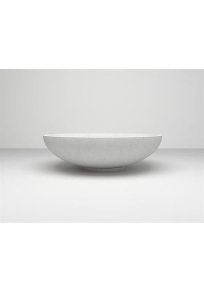 Nuano Consept Yaylak Serisi Yuvarlak Saksı Beyaz 60x15