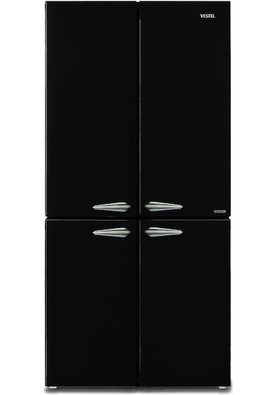 Vestel Retro FD56001 Siyah 487 LT No-Frost Gardırop Tipi Buzdolabı