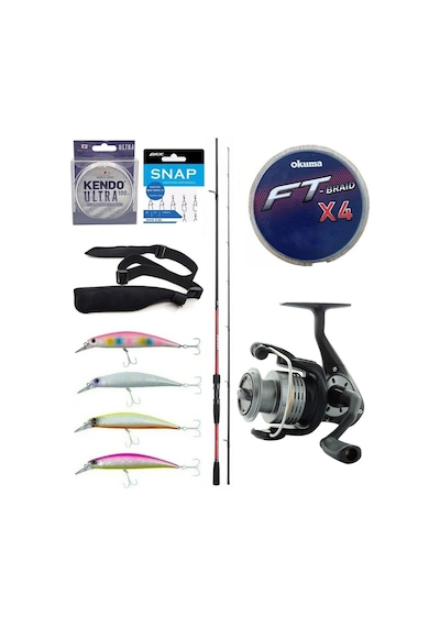 Yek Outdoor Spin Olta Seti Shimano Kamış Sienna Spinning Eva 2,69m 10-35g 2pc&okuma Revenger Rv-40 Fd Olta Makinesi