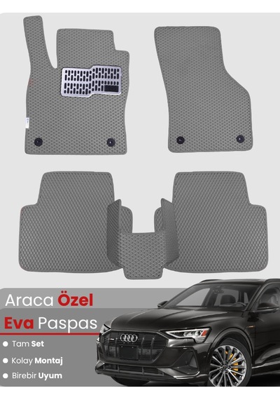 Audi E-tron 2018-2024 Uyumlu Eva Paspas Tam Set Araca Özel,su Geçirmez,kolay Montaj 755