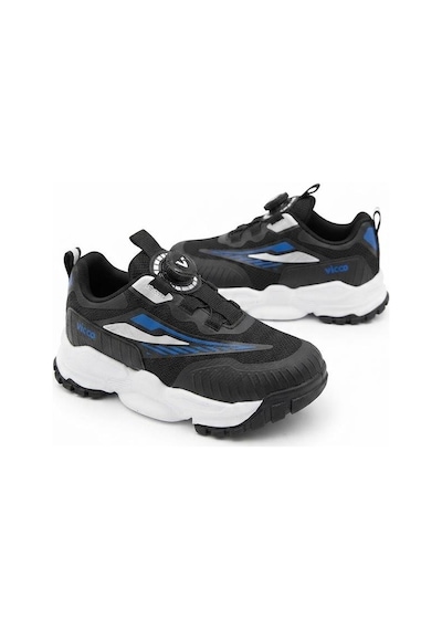 Vicco Tora Siyah Anatomik Akıllı Bağcıklı Sneaker Erkek Çocuk Ayakkabı 346.f26k.137