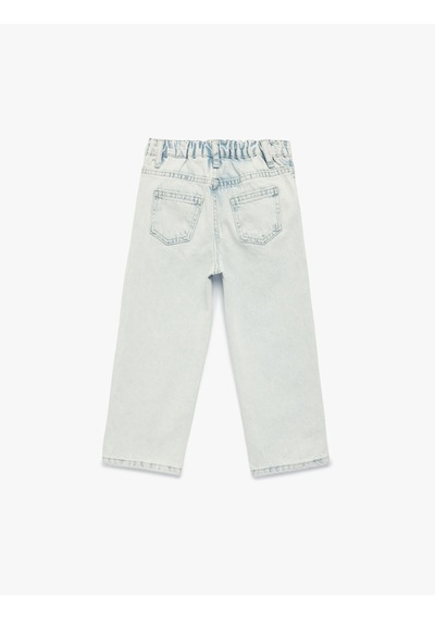 Koton Çiçek İşlemeli Pamuklu Balon Fit Denim Pantolon Lıght Indıgo 6smg40016ad Açık Mavi Koton Çiçek İşlemeli Pamuklu Balon Fit Denim Pantolon Lıght Indıgo 6smg40016ad Açık Mavi