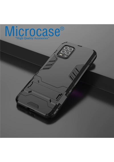 Xiaomi Mi 10 Lite Youth 5G Alfa Armor Standlı Perfect Koruma Kılıf
