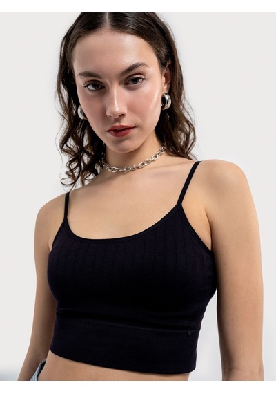 LOFT Crop Kadın Atlet Lf2034949 Q1.v1 Siyah