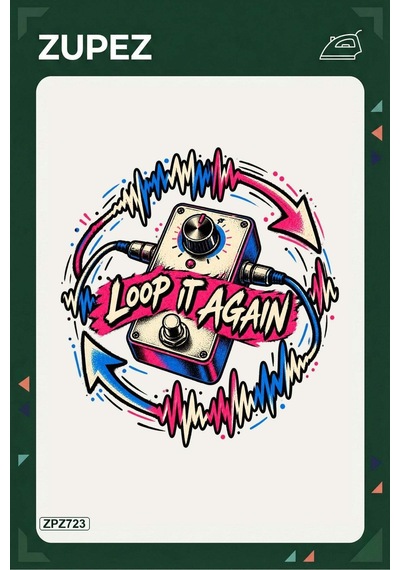 Zpz723 Loop It Again Ütüyle Uygulanabilir Transfer Baskı - 911529674