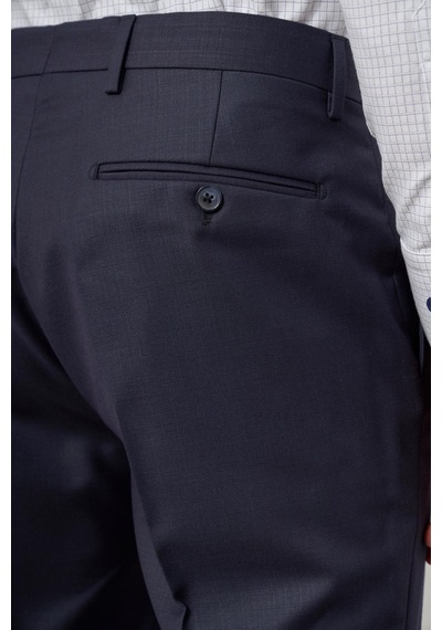 İmza Lacivert Düz Bez Ayağı Slim Fit Classic Pantolon 1003245152 Lacivert