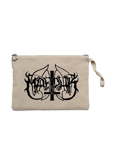 Marduk Logo Krem Clutch Astarlı Cüzdan / El Çantası Krem
