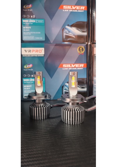 H4 Vrpro Silver Xenon 6000k-6500k Saf Beyaz Işık Led Zenon 18000l