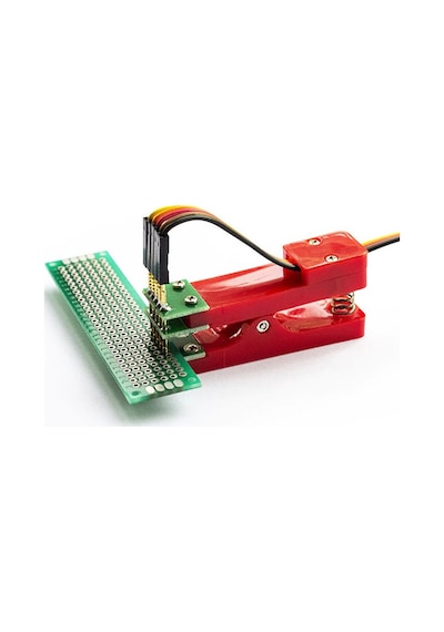 5 Pin Programlama Aparatı 2.54mm Pogo Pin Yaylı Mandal Klips Seri Üretim Entegre