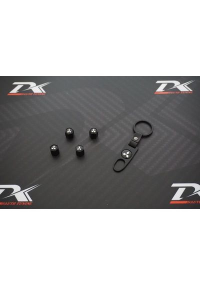 Dk Mitsubishi Logo Anahtarlık Sibop Kapağı Seti
