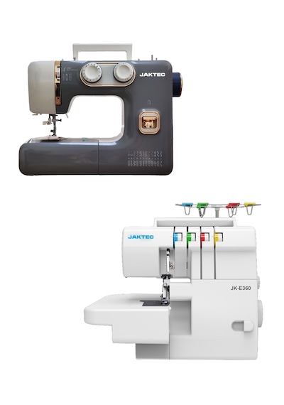 Jaktec A320 Dikiş Makinesi Ve E360 4 İplik Overlok Makinesi / Ev Tipi 2 Li Makine Seti Set