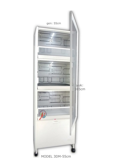İstanbul Kafes Model 3D Pvc Kuş Dolabı