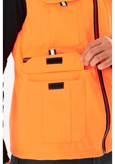 Orange Safety Softshell Turuncu Yelek