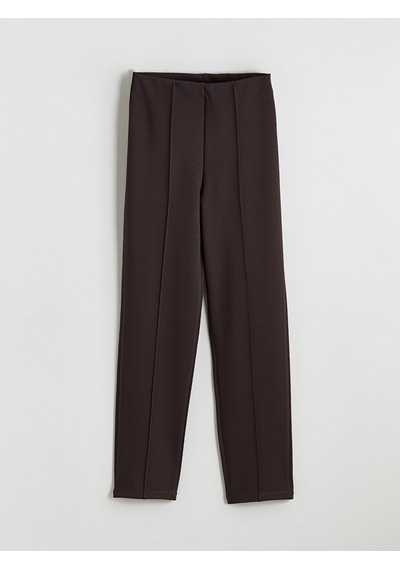 Lcw Modest Kahverengi Dar Fit Kadın Pileli Pantolon