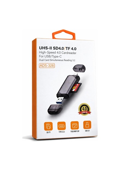 Tr Uhs-ıı Sd Kart Okuyucu Usb-c Ve Usb 3.0 Yüksek Hızda Veri Aktarımı Microsd Ve Sd Kart Desteği Dual Kart Ok