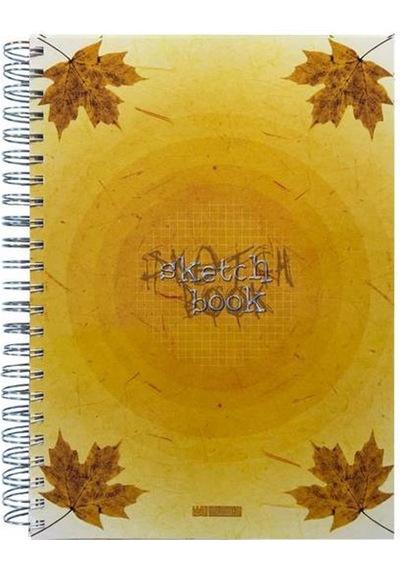 Özgün A4 Spiralli Double Kapak Sketchbook Defter 180 Yp. Kareli - 4 Adet