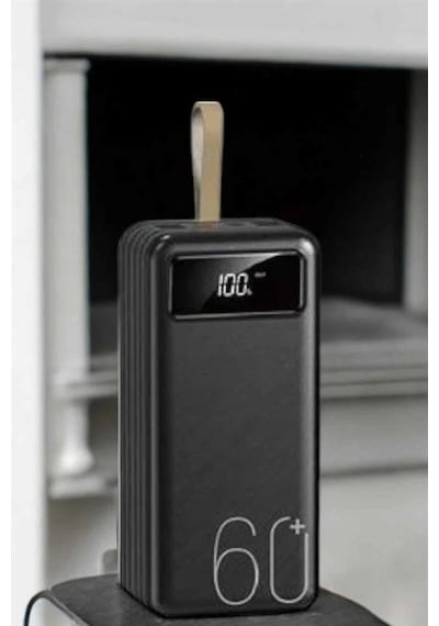 Powerbank 60.000 Mah 4 Portlu Uzun Şarj Süreli Dijital Göstergeli - Çok Renkli