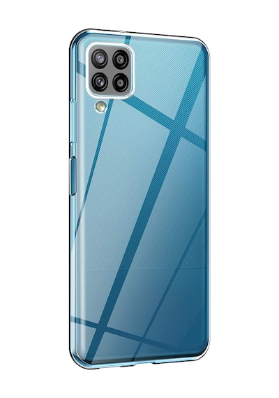 FitCase Samsung Galaxy Uyumlu A12 / M12 Kılıf Kamera Korumalı Silikon Şeffaf Arka Kapak