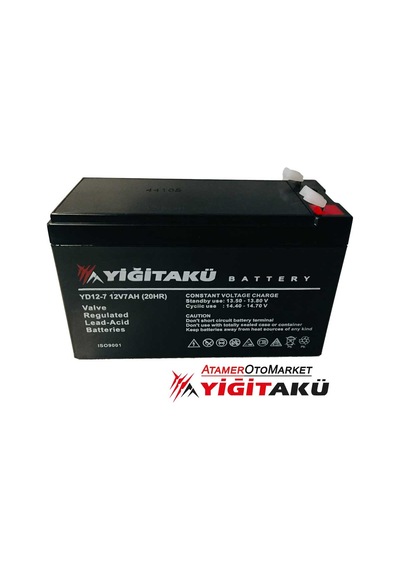 12v 7 Ah-amper Kuru Tip Agm Ups Akü Yd12-7 Yiğit Akü