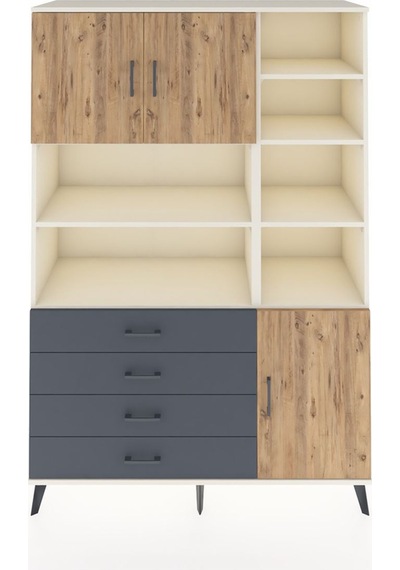 Hyperion Dolap 9 Raflı 4 Çekmeceli 3 Kapaklı 132x44x195 Aytaşı-çam/antrasit Atlas Çam/antrasıt Hyperion Dolap 9 Raflı 4 Çekmeceli 3 Kapaklı 132x44x195 Aytaşı-çam/antrasit Atlas Çam/antrasıt