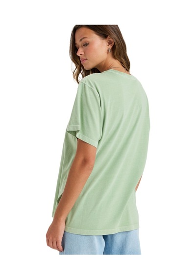 Roxy Roxy Sunnyoversize Enzyme Wash Kadın Yeşil Tişört 5757 Haki