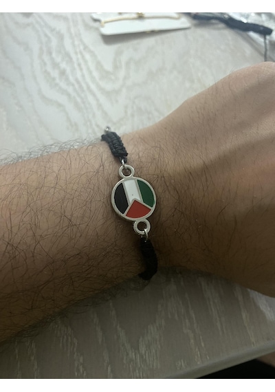 Filistin Kudüs Palestine Metal Bileklik Bileğe Göre Ayarlan Çok Renkli