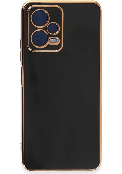 Gld-spt- Newface Xiaomi Redmi Note 12 Pro 5g Kılıf Volet Silikon - Siyah